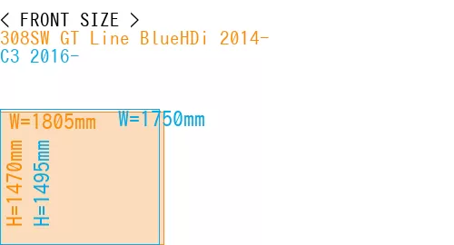 #308SW GT Line BlueHDi 2014- + C3 2016-